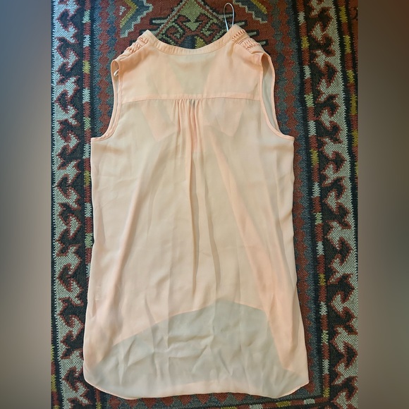 Gibson Larimer Peach Sleeveless Blouse - Medium - Picture 3 of 6
